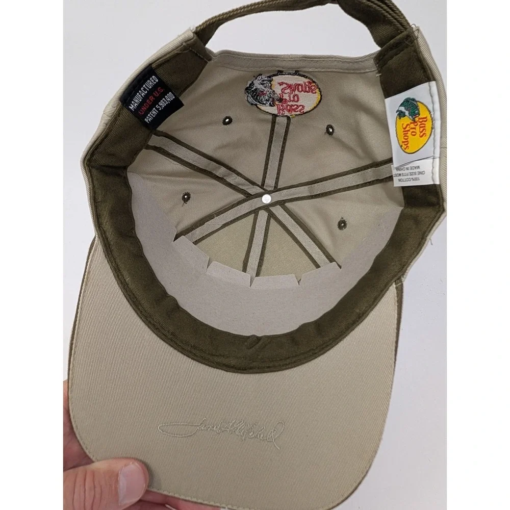 VINTAGE Bass Pro Shops Hat Cap Strap Back Mens One Size 2004 Classic Big Logo
